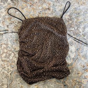 Top Shop Gold crop top